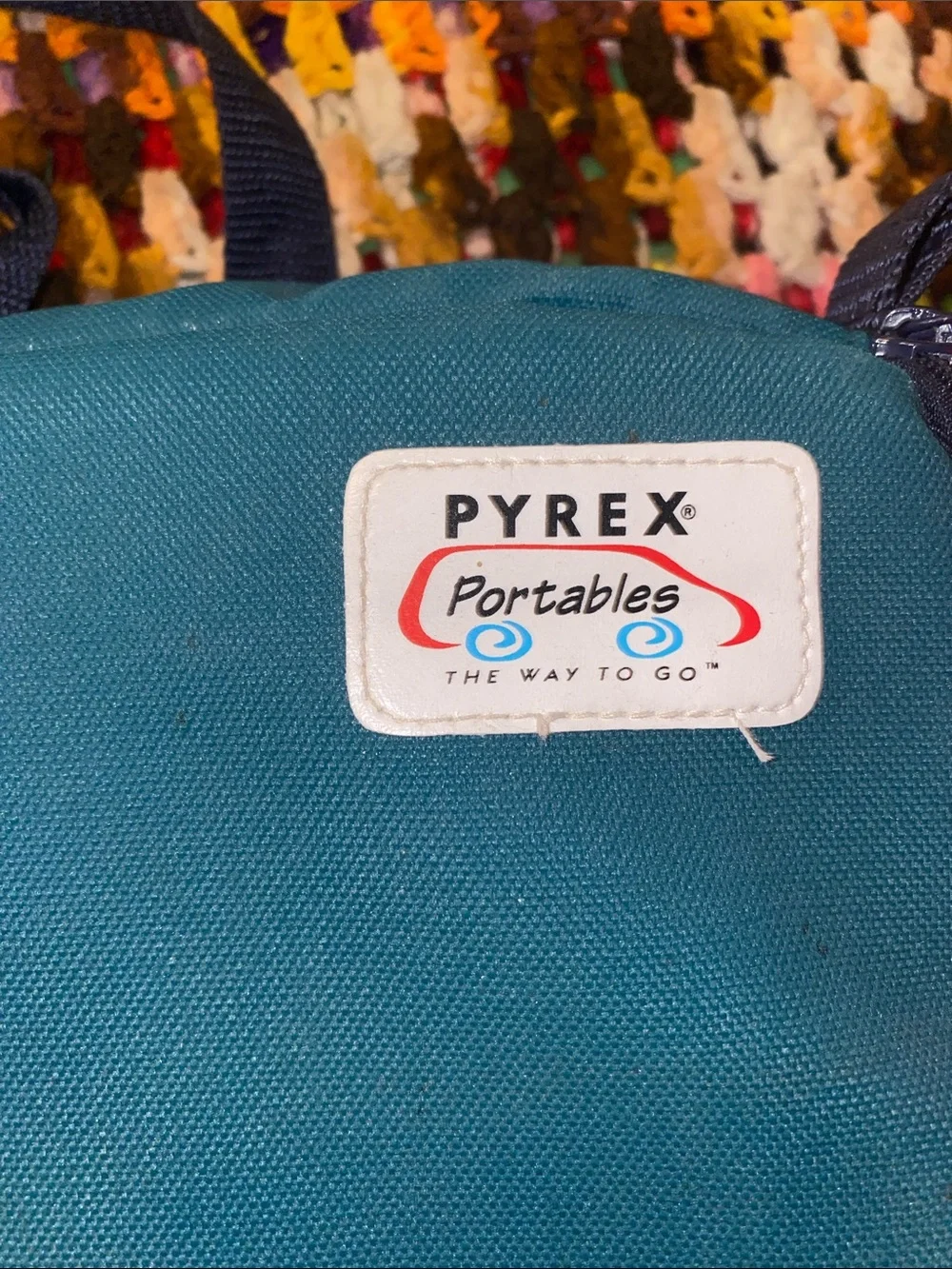 Vintage Pyrex Glass Baking Dish with Insulated Storage Bag Set